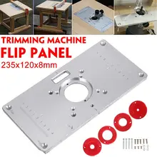 RT0700c Многофункциональный алюминиевый фрезерный стол, вставная пластина, деревообрабатывающие скамейки, деревянный триммер роутера, гравировальный станок