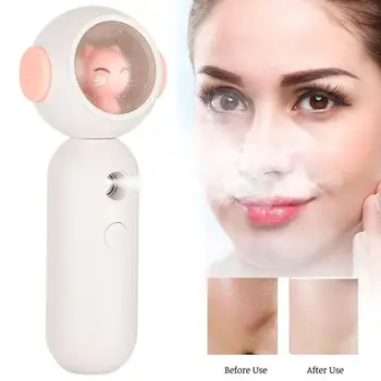 

30ml Face Mist Sprayer Portable Hydrating Moisturizing Face Care Cold Sprayer USB Rechargeable Skin Humidifier Atomizer c