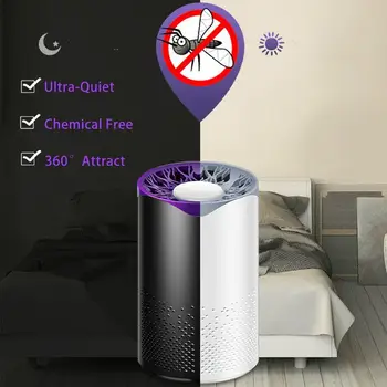 

USB Delicate Fashion Creative Zapper Mosquito Lamp Mosquito Light Moths Killer Insect Trap Flying Insects Pest Bug Voiceless