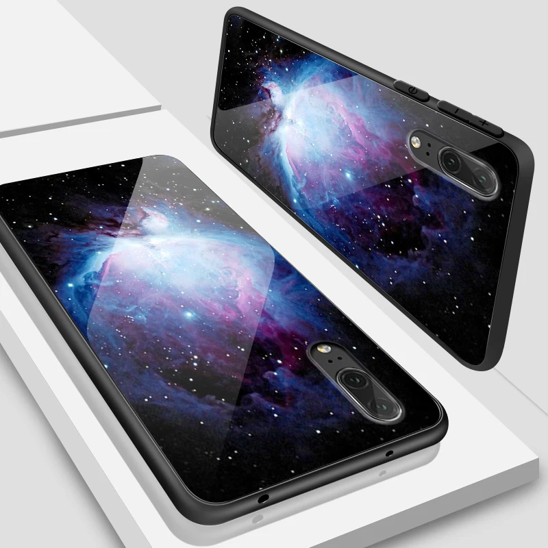Чехлы из закаленного стекла для huawei Enjoy 9s Mate20 Lite Pro Nova 2 3i 4 P Smart+ P20 P30 Honor Play Star противоударный защитный чехол - Цвет: W169