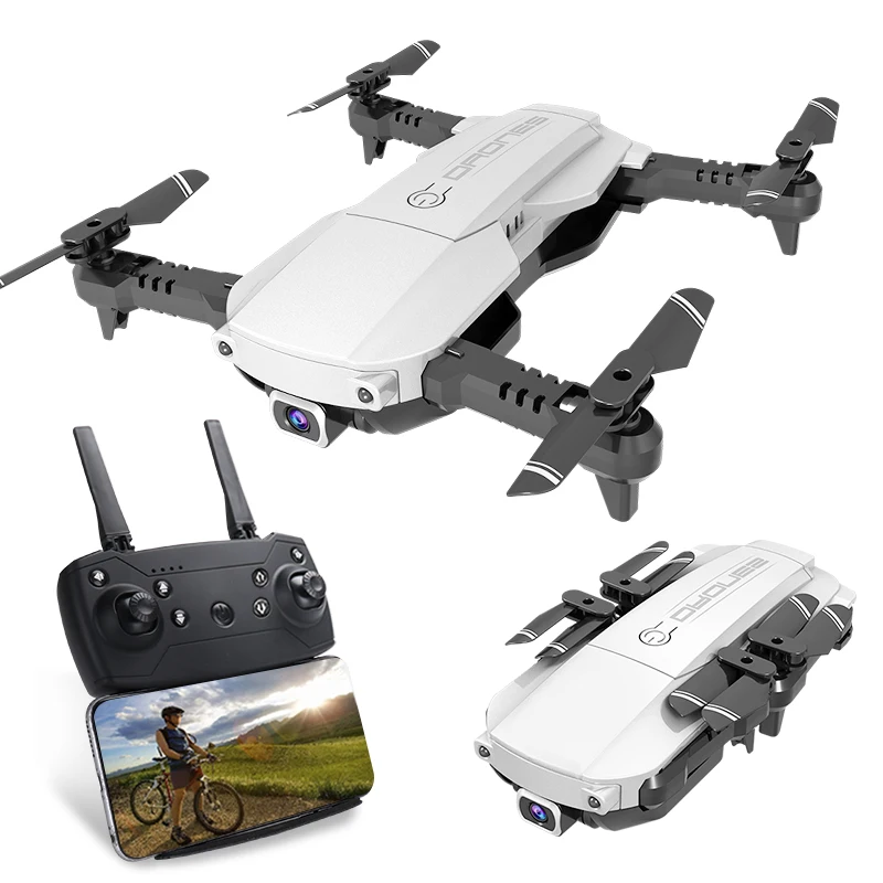 RC Дрон Квадрокоптер Профессиональный 4K HD камера складной Дрон FPV wifi Квадрокоптер воздушный поток видео селфи Дрон 4 канала - Цвет: Белый