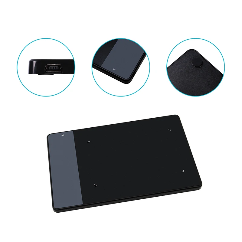HUION 420 Graphics Tablet 4x2 Inch Mini Drawing Tablet Signature Pad with Digital Stylus Replacement Nibs for Artist Beginner - Image 3