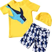 Детский купальный костюм; плавки для мальчиков; комплект из двух предметов для мальчиков; купальный костюм с вышивкой для маленьких мальчиков