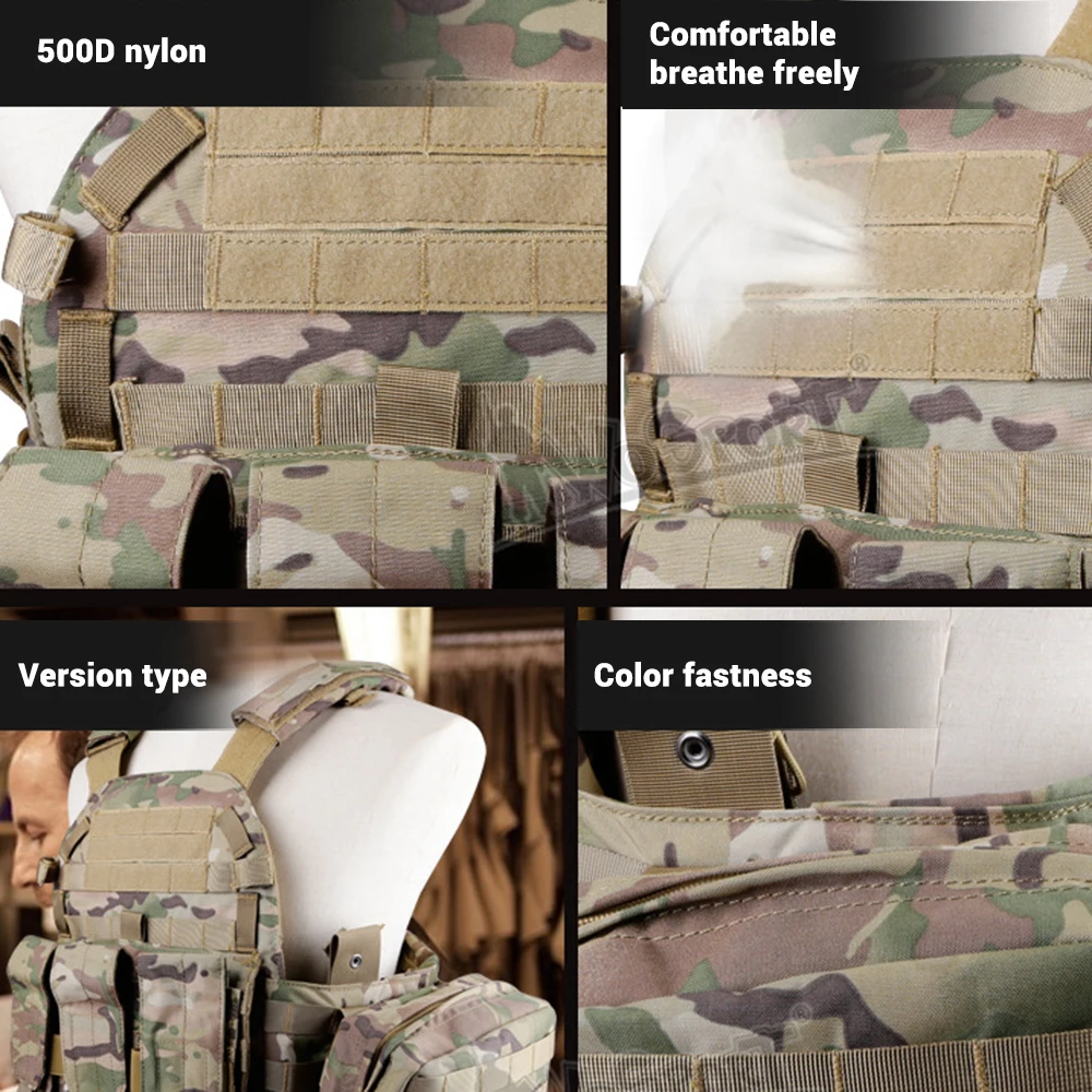 Военный армейский тактический жилет CS Commando костюм амфибии Камуфляжный уличное спортивное снаряжение многофунциональный жилет сумка 1 шт