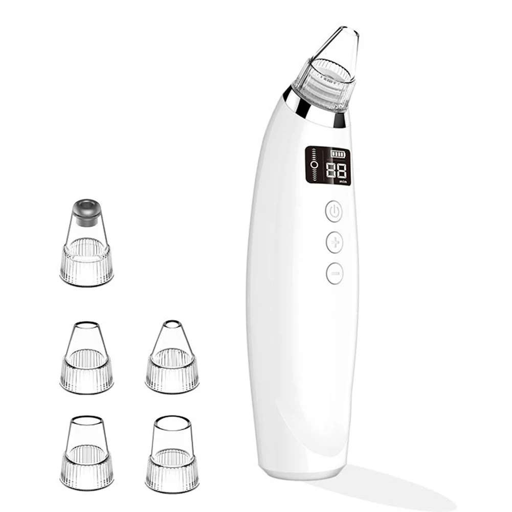 

USB Charging Vacuum Suction Mini Blackhead Remover Portable LCD Display Pore Cleaning Electric Facial Multifunctional Skin Care