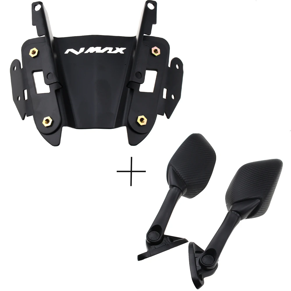 Для N-MAX Nmax 155 125 150- аксессуары для мотоциклов задние боковые зеркала адаптер фиксированный держатель задний кронштейн