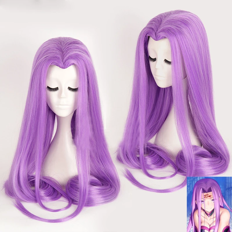 Fate Stay Night Rider Servant Medusa Cosplay Wigs Long Beauty 1cm Synthetic Hair Wig Cap Game Costumes Aliexpress
