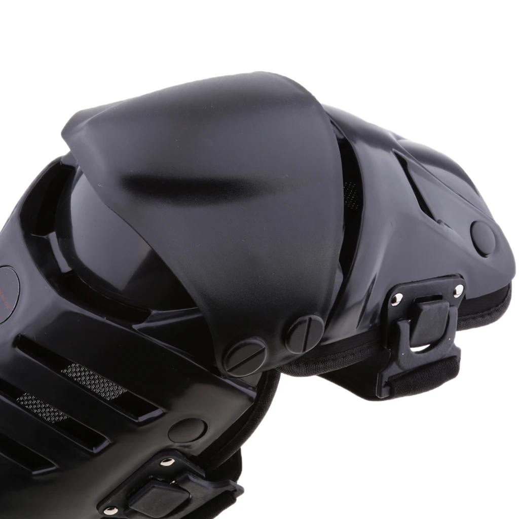 Adults Motorcycle ATV Motocross Crashproof Elbow Knee Shin Guard Pad Protector for Men & Women Adjustable Size (Black)