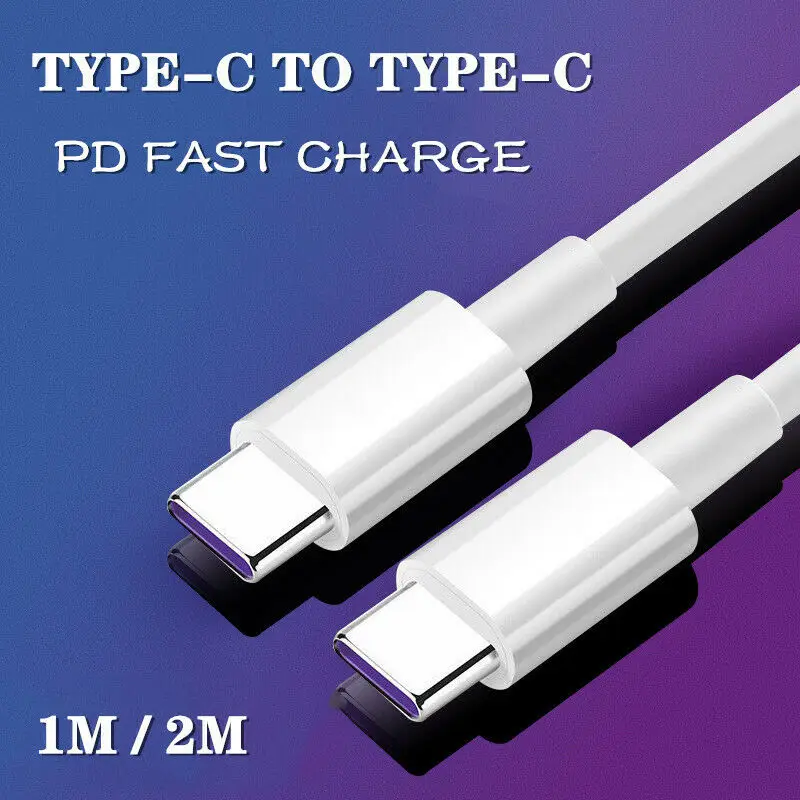 УГИ 1м 2м PD кабель для быстрой зарядки Quick Charger двойной с разъемом типа C USB