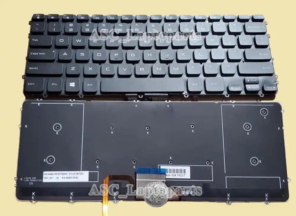 New Us Qwerty Keyboard For Dell Precision M3800 Xps 15 9530 Laptop 0hyywm Backlit No Frame Replacement Keyboards Aliexpress
