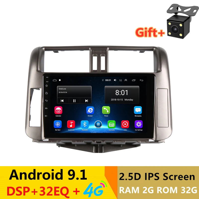 9 &quot2.5D IPS Android 1 автомобильный DVD GPS для Toyota Prado 150 Land cruiser 2010 2011 2012 2013 головное