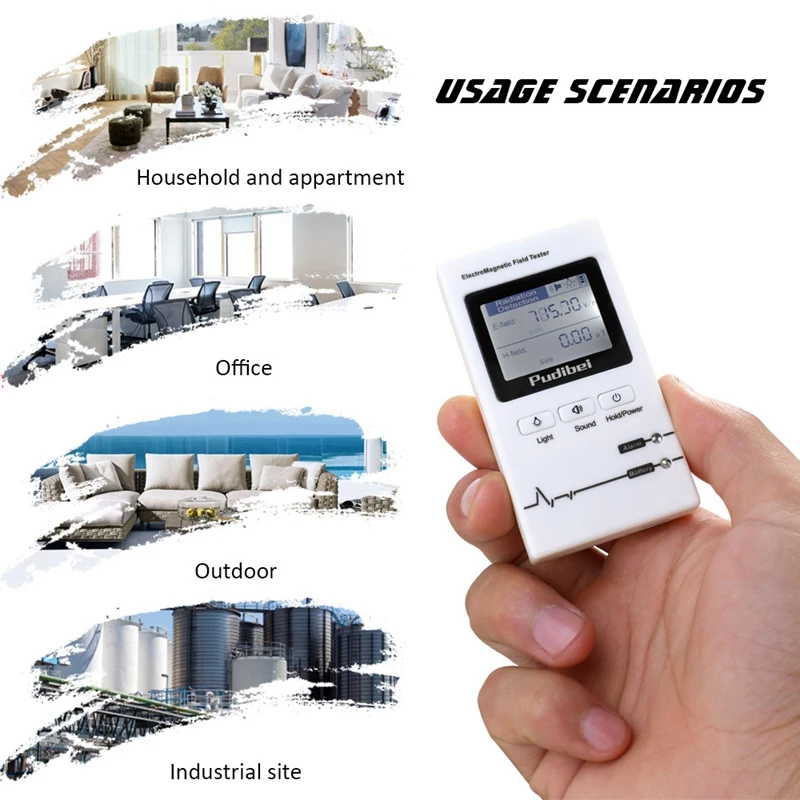 Портативный портативный профессиональный EMF измеритель электромагнитного