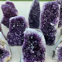 Tog Quality Hote Uruguary Dark Purple Amethyst Cluster Natural Amethyst Geode Chakra Crystal Decoration 1