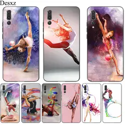 Чехол для телефона из ТПУ для Honor Note 10 View 20 6A 7A 7C 7X8 8X 8C 9X9 Lite Pro Cover Painting Girl Sport гимнастический красочный стиль