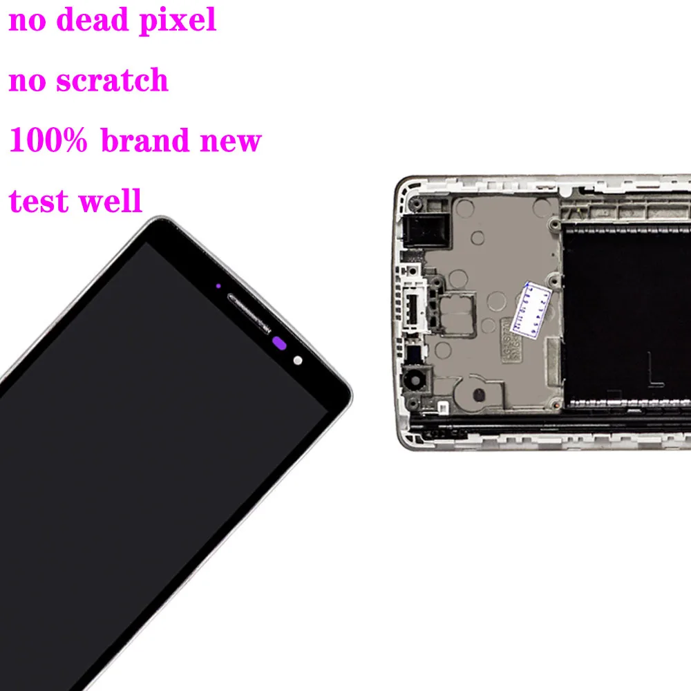 AAA +, LS770 Lcd, LG H635 Lcd G4 스타일러스 디스플레이, H540, H542, H630, H631 G, 스타일로 디스플레이, 터치 스크린 디지타이저 어셈블리 + 프레임