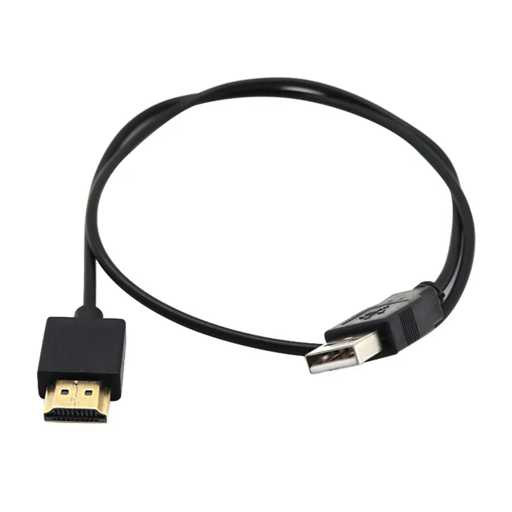 0,5 метров портативный размер высокая точность USB к HDMI кабель Мужской зарядное устройство кабель сплиттер адаптер для HDTV PlayStation 3 DVD