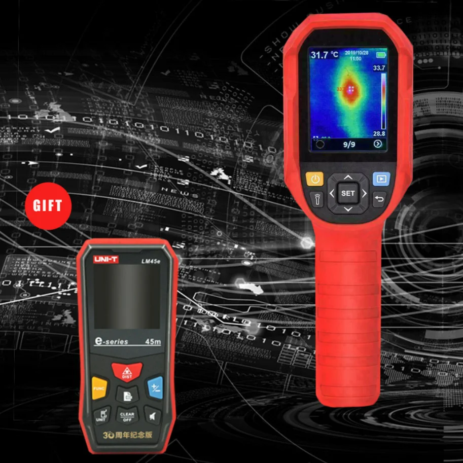 

UNI-T UTi165A Type-C Infrared Thermal Imaging Camera Imager 16G TF Card USB 2.8"