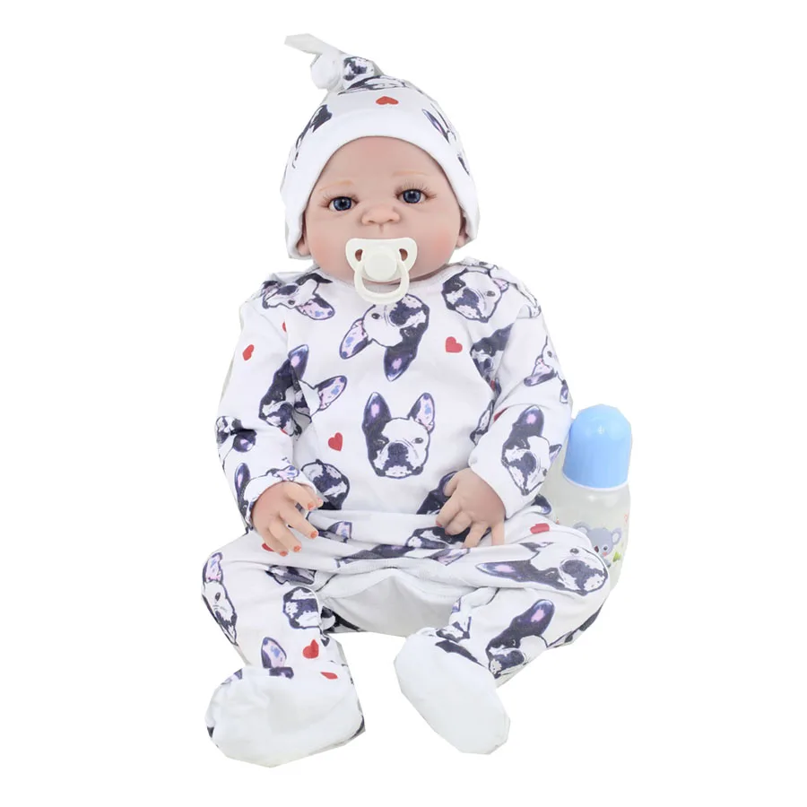 55 см Силиконовая Кукла Reborn Babies Toy Like Real Baby новорожденный мальчик детские куклы на