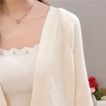 

New Women Cardigans Sweater Solid Loose Knitwear Single Breasted Casual Knit Cardigan Outwear Winter Jacket Coat