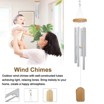 

Aluminum Tube Bedroom Patio Birthday Home Balcony Outdoor Decoration Best Gift Wind Chimes Kids Hanging Ornament Anti Rust