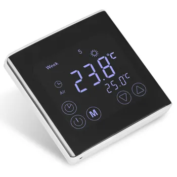 

Thermostat Touch Control Temperature Sensor System LCD Display Device Heat Cool Electric Sense Operator Switch Automatic Signal