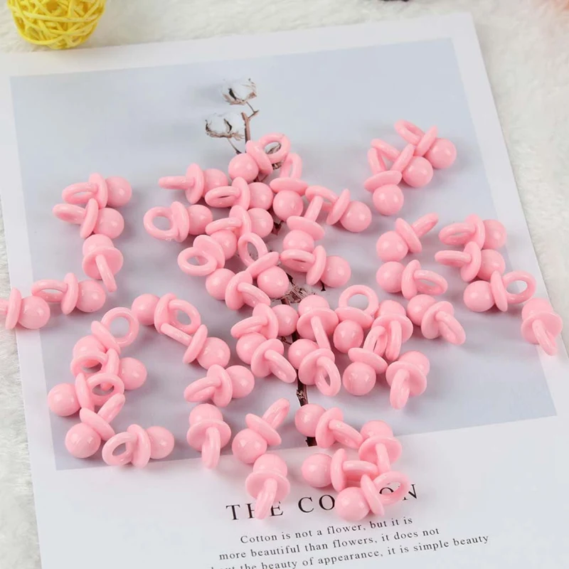 50pcs/set Multicolor Acrylic Crystal Baby Pacifier Charm Pendants Beads For Kids Handmade DIY Baby Pacifier Accessories