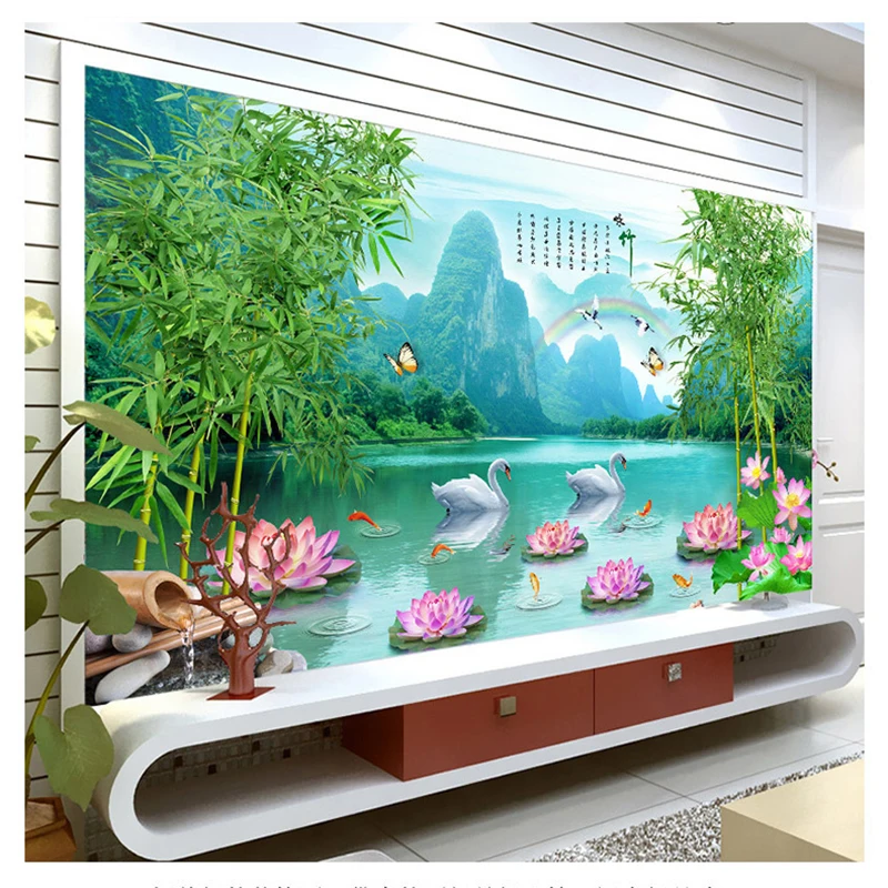 

DIY 5D Sale Diamond Embroidery, Diamond Mosaic, Special Shaped, Mountain and Lake, Lotus, Diamond Painting, Cross Stitch,3D