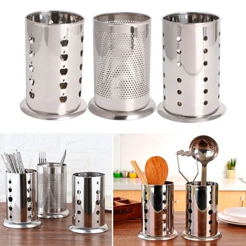 

Stainless Steel Hanging Cutlery Holder Drainer Spoon Fork Chopsticks Storage Basket Rack Kitchen Tools Organizer Jy25 20