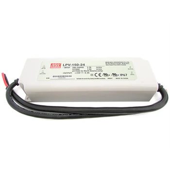 

MEANWELL MW2150 CV power supply transformer MeanWell waterproof IP67 24V 150W 6,3A LPV-150-24