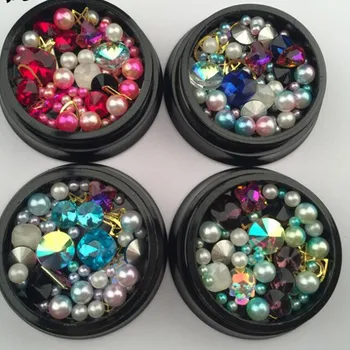 

Best quality Nail Glitter Flakes 3D Sequins Paillette Powder Charm Nail Art Decoration Manicure tools ZB002