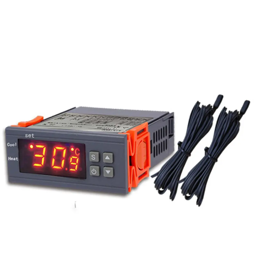 Stc-800 светодиодный цифровой Температура контроллер 12V 24V 220V терморегулятор Термостат с нагревателем и охладителем