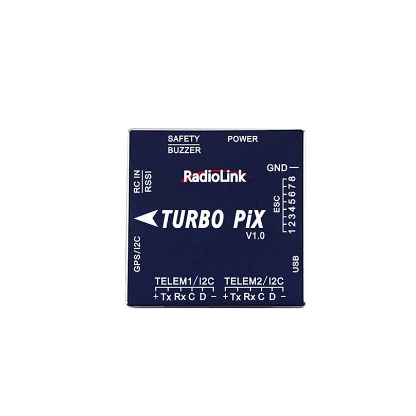 

Radiolink TURBO PIX V1.0 Module PPM SBUS Flight Controller W/ Mini M8N GPS SUI04 Ultrasonic Ranging Sensor RC Drone Aircraft