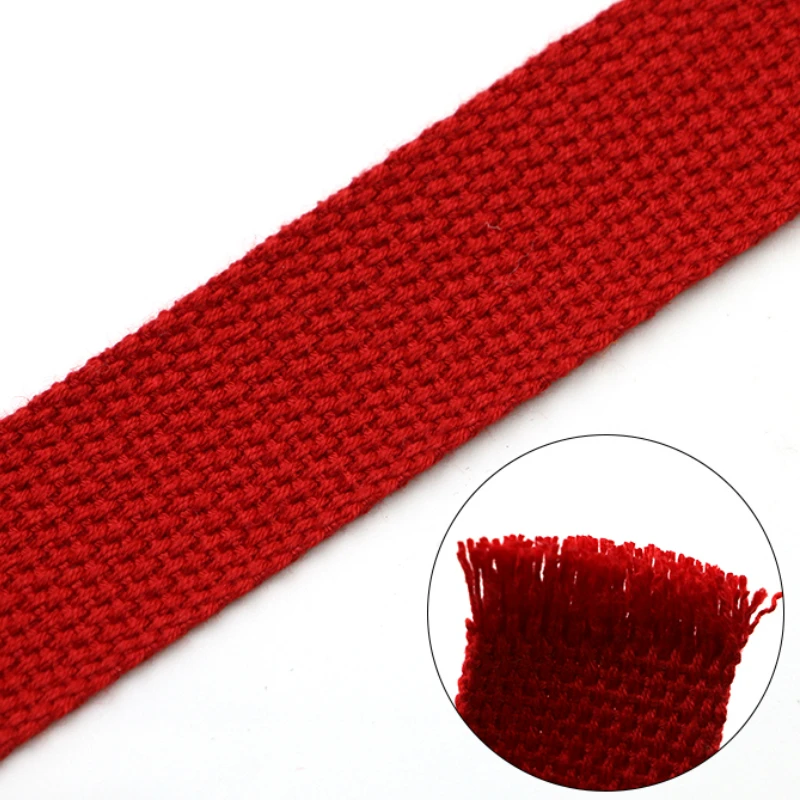 3Yard 2Inch 1" 50MM 2.5CM Colorful Cotton Canvas Webbing/Bias/Ribbon Bag Belt Strap Garments Diy Crafts Dog Collar Accessories ribbon decoration ribbon supplies