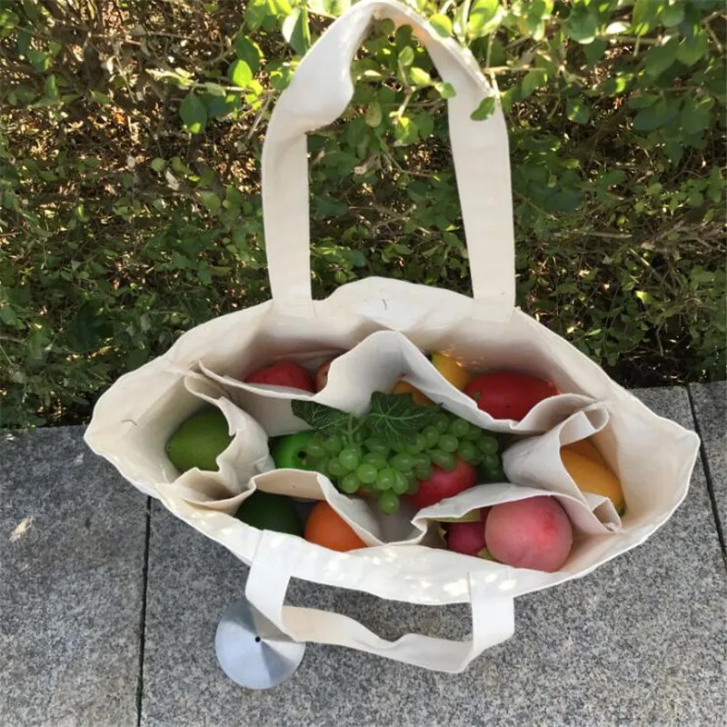 Big Size Canvas large Shopping Bag Home Large Organizer Storage Bag  Enviromental Protection White  Recycle Bag Organizer Bag