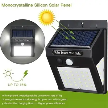

Street Lamp Motion Sensor Induction Light Durable Solar Eco-Friendly Home Wall Light Walkway Lights Outdoor 40LED