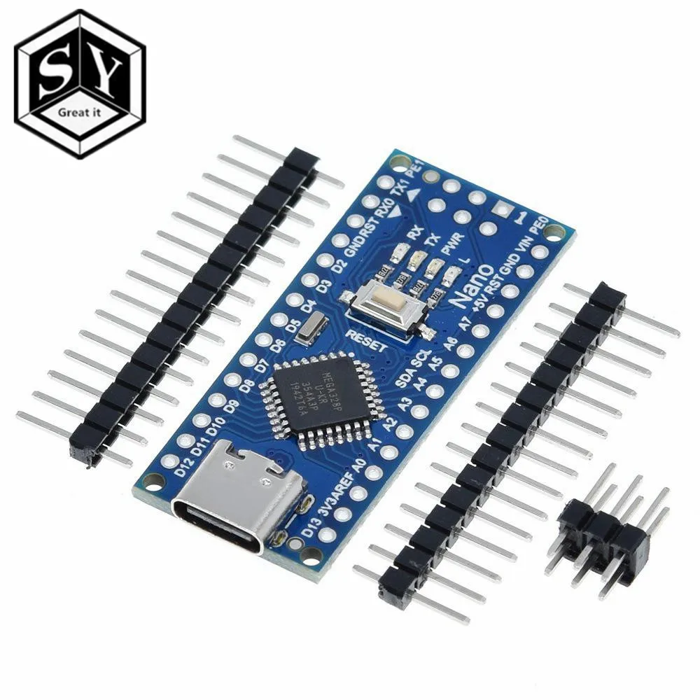 Type C / Micro USB CH340 Nano 3 0 ATmega328P плата контроллера совместима с Arduino драйвер V3.0