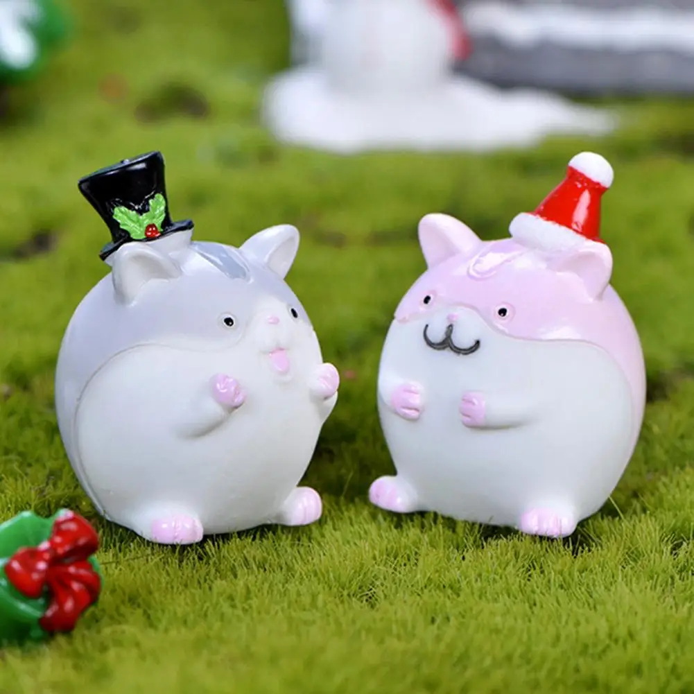

Cute Mouse Rat Figurine Miniature Statues Landscape Ornament Garden Bonsai Decor