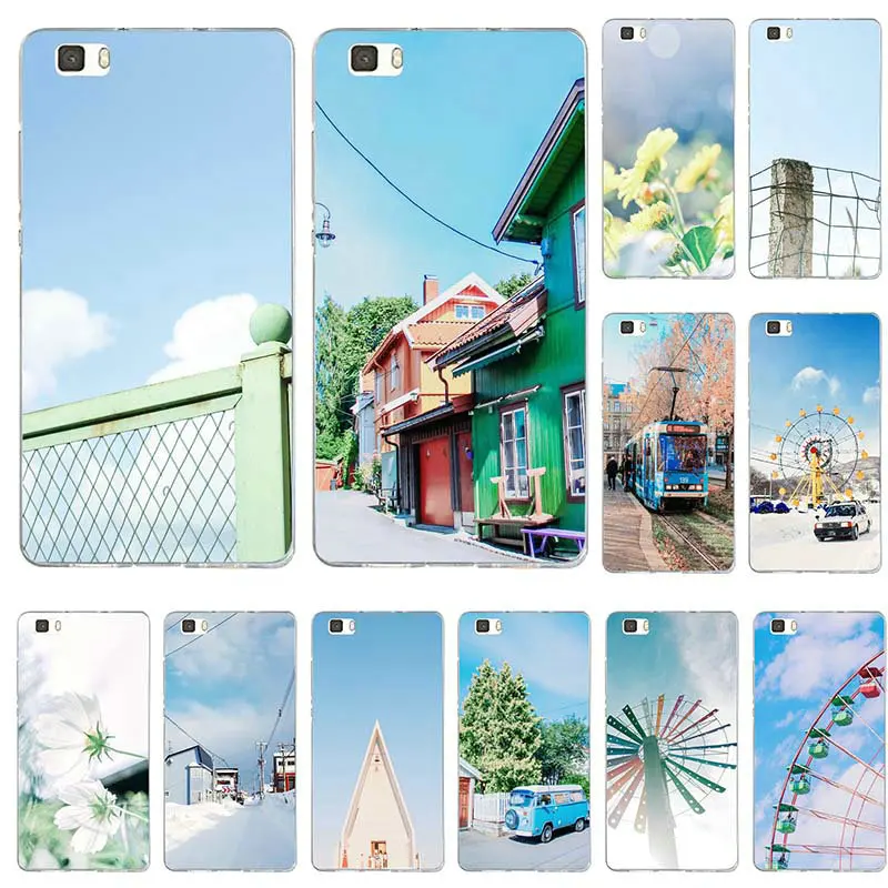 Fundas de arquitectura hermosa y refrescante para Huawei P8 P9 P10 P20 Lite Mate 10 Pro Y3 Y5 Y6 II Y7 Honor 6X Plus| | - AliExpress