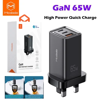 

MCDODO 65W GaN Quick Charge PD usb With QC 4.0 3.0 Portable Fast Charger For Xiaomi Iphone cases huawei oppo