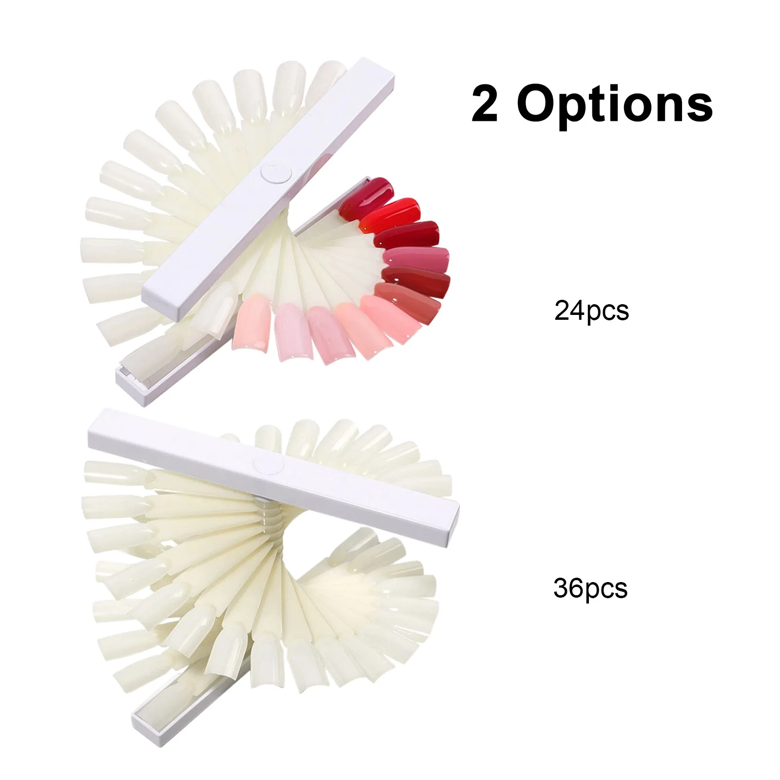 Fan-shaped Nail Art Tips Holder Display Practice Stand Tool Holding 24 / 36 |