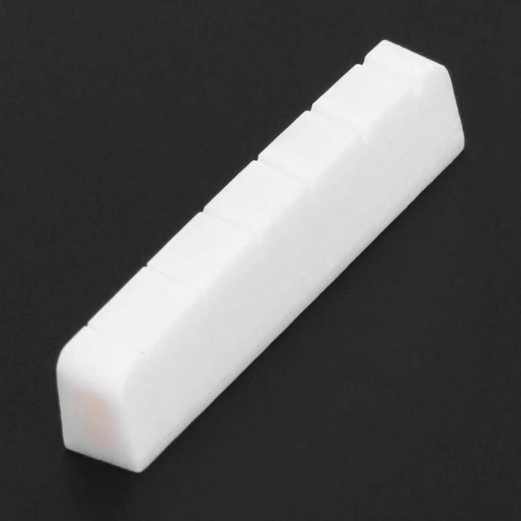 6 String Pre-Slotted Bone Guitar Nut Compatible Electric Guitar Acoustic Guitar White Unbleached.(Nut: 43×6×8.5mm) 6 String Pre-Slotted Bone Guitar Nut Compatible Electric Guitar Acoustic Guitar White Unbleached.(Nut: 43×6×8.5mm)