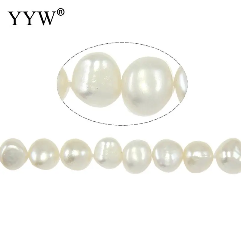 

Natural Pearl Grade A Cultured Potato Freshwater Pearl Beads 8-9mm Pearl For Diy Jewelry Making Charm Beads Bracelet Necklace