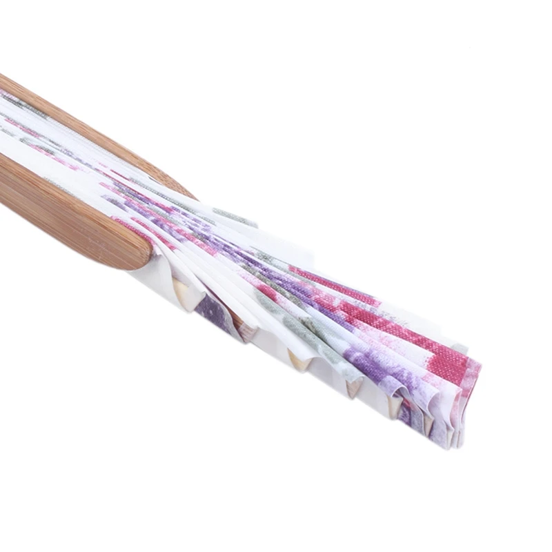 IALJ Топ бамбуковый цветочный принт японский стиль складной ручной вентилятор подарок декор