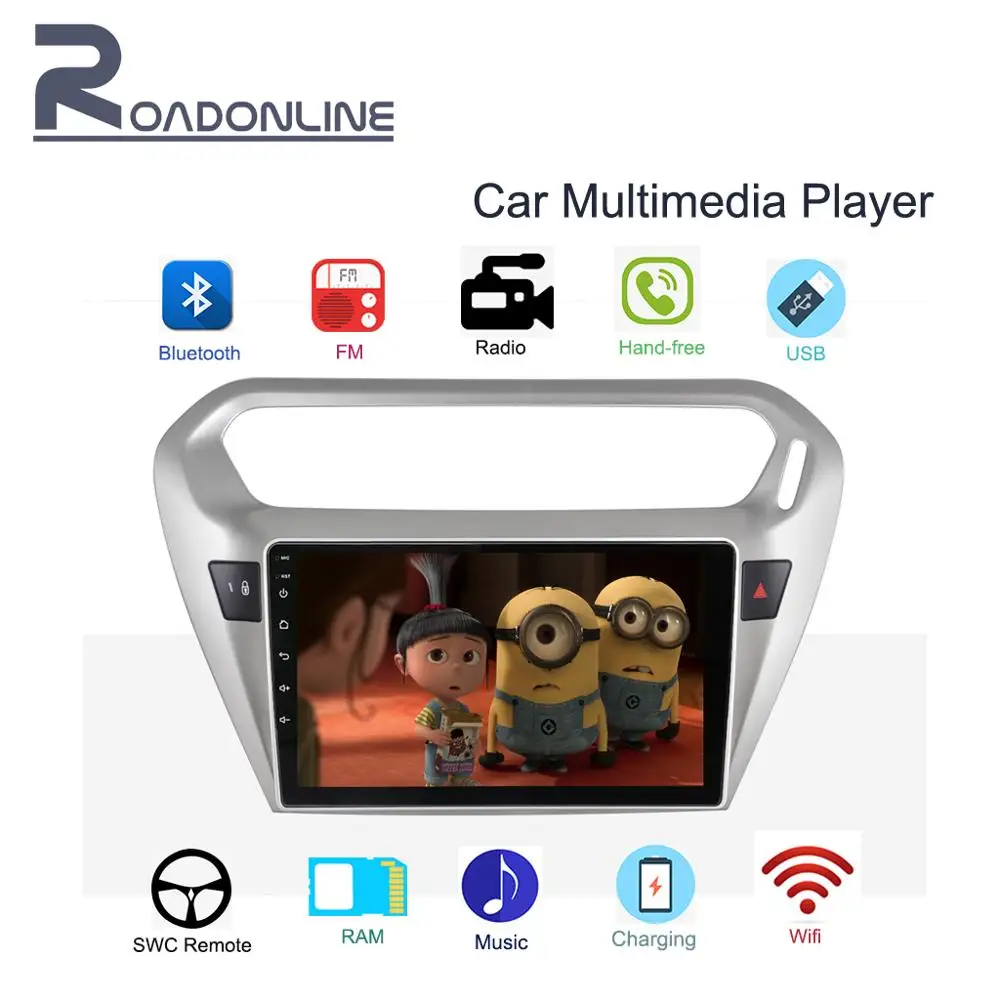 

Android 1din 9 "HD Car Autio Player/GPS navigator Stereo with Rear View/WIFI/ 4G/USB/RDS/MP3/MP4/Bluetooth/AUX/AM/FM for Elysee