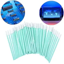 100 pcs 70mm Foam Tip Cleaning Swabs Sponge Stick for Inkjet Printer, Printhead, Camera, Cleanroom, Optical Lens, Detailing