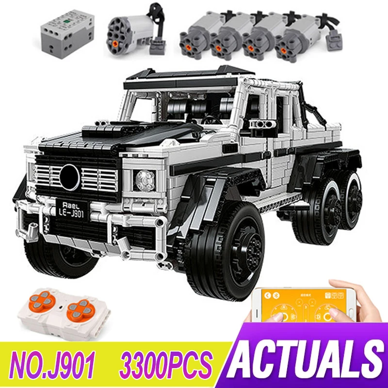 Конструктор Banz AMG G63 6X6, совместимый со строительными блоками, кубики, развивающие игрушки, дни рождения, подарок для мальчика, масштаб 2019 1:8