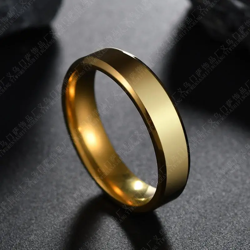 silver no engrave Anel Anillos Заказная заготовка для подвески с гравировкой имени логотипа Глянцевая 6 мм мужское кольцо Размер кольца из нержавеющей стали для оптовых партий оптом Прямая поставка - Цвет основного камня: silver no engrave