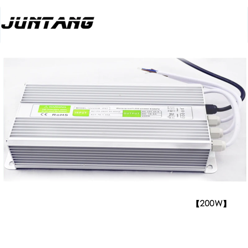 

LED driver constant voltage external waterproof switching power supply 16.7A AC110-260V DC12v200W drive power