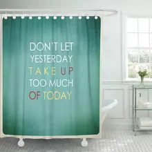 Verde Inspire Life cita inspiración motivación en la comunicación Vintage Cortina de ducha tela de poliéster impermeable 60x72 pulgadas