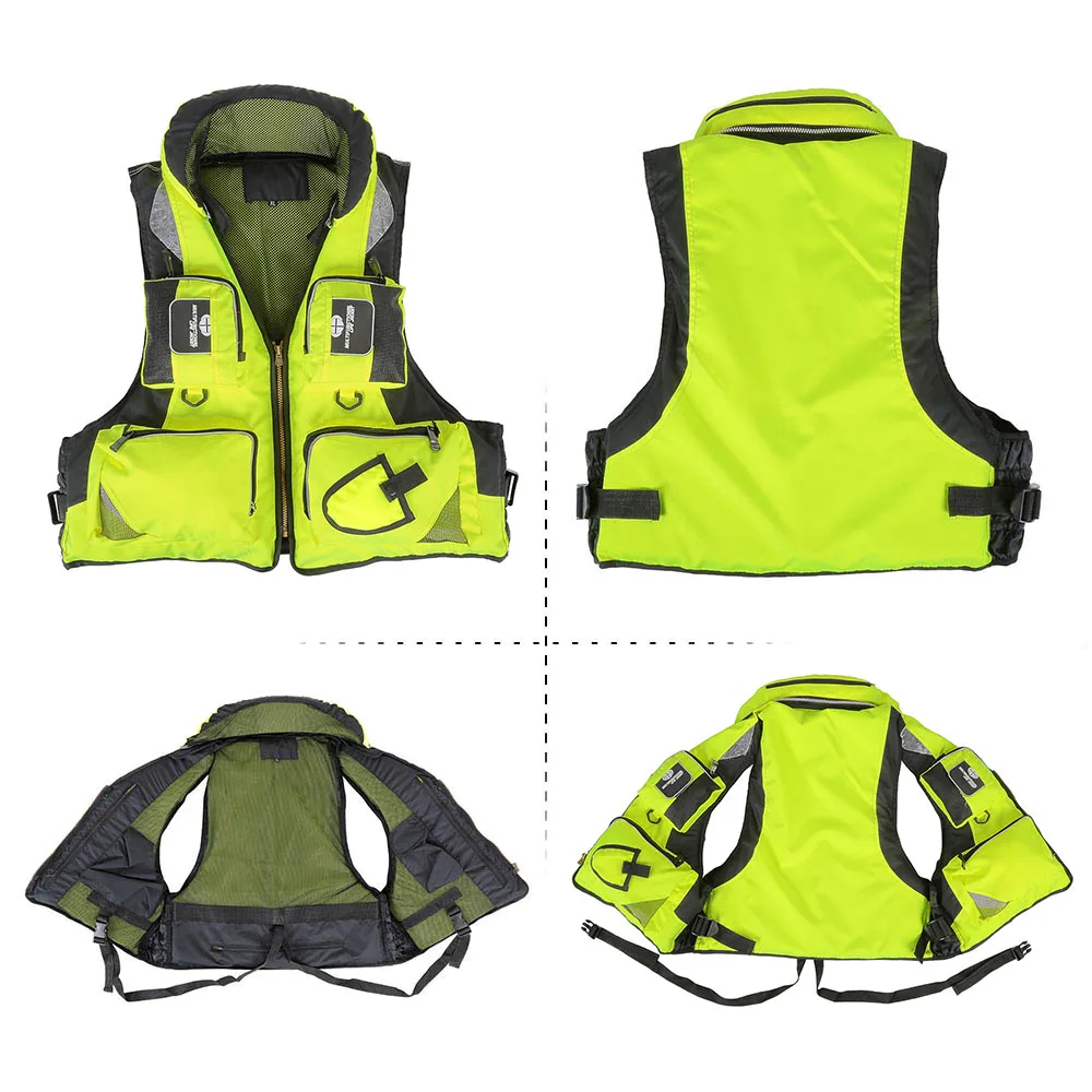 

New Fishing Life Vests Adult Unisex Swimming Life Jacket Polyester Survival Safety Life Vest For Drifting Boating Kayak L-XXL